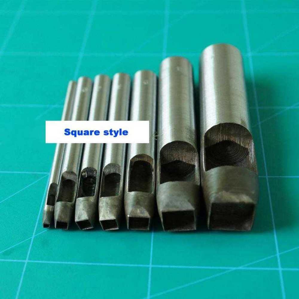 Square style punch, leather working tools